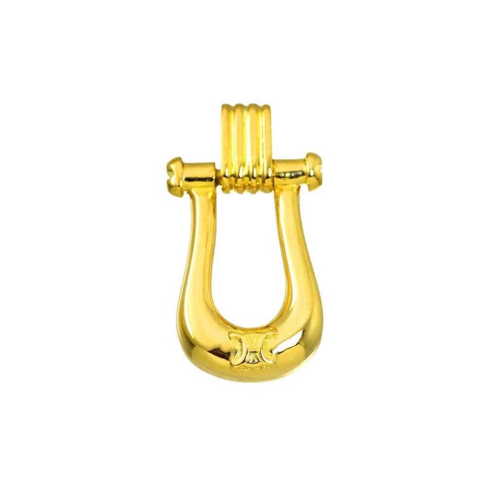 Celine Macadam Pendant Top 18K YG Yellow Gold 750 Diamond